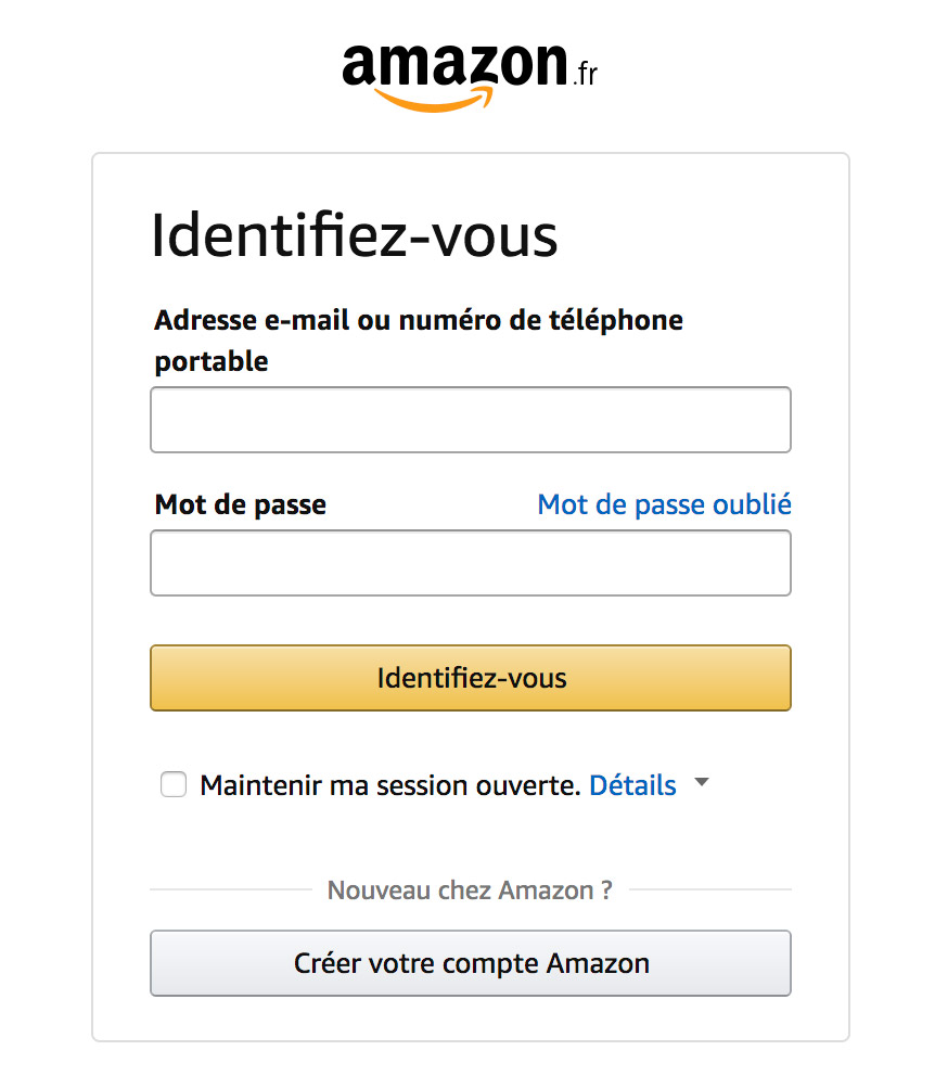 connexion amazon